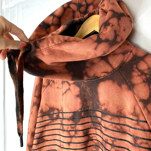 Under Armour Hoodie Threadborne Orange Tie Dye M - Picture 4 of 9